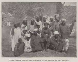 Indische Grenzunruhen, Muhammad Sharif, Khan von Dir, und Anhänger von English Photographer