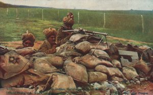 Indische Hotchkiss-Kanonenbesatzung an der Westfront, Erster Weltkrieg
