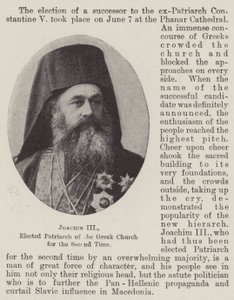 Joachim III., zum zweiten Mal zum Patriarchen der griechischen Kirche gewählt von English Photographer