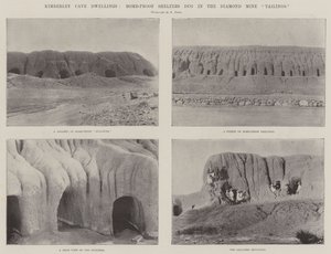 Kimberley-Höhlenwohnungen, bombensichere Unterstände in den Diamantminenabfällen von English Photographer