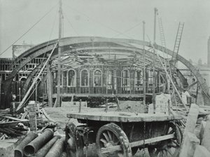 Kings Cross Station: Bauarbeiten im Gange, 1862