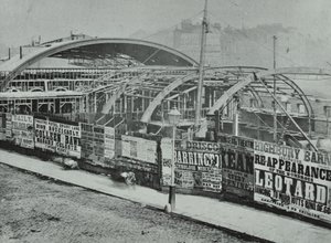 Kings Cross Station: Bauarbeiten im Gange, 1862