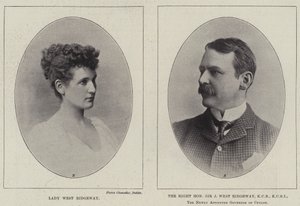 Lady West Ridgeway und der ehrenwerte Sir Joseph West Ridgeway von English Photographer