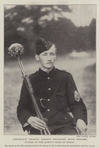 Leutnant Thomson (Queens Edinburgh Rifle Brigade), Gewinner des Queens Prize in Bisley von English Photographer