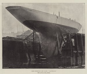 Lord Dunravens neue Yacht, Valkyrie III von English Photographer