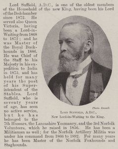 Lord Suffield, ADC, neuer Lord-in-Waiting des Königs von English Photographer
