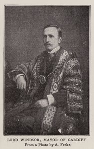 Lord Windsor, Bürgermeister von Cardiff von English Photographer