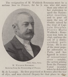 M. Waldeck-Rousseau, Rücktritt vom Amt des Premierministers von Frankreich