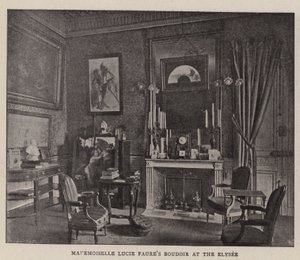 Mademoiselle Lucie Faures Boudoir im Élysée von English Photographer