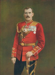 Generalmajor Hector A. MacDonald. Kommandant der 3. (Highland) Brigade mit Lord Methuen von English Photographer