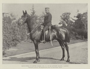Generalmajor Sir Redvers Buller, GCB, VC, auf seinem Lieblingspferd Gambler von English Photographer