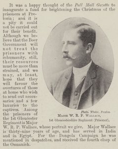 Major W. R. P. Wallace, 1. Gloucestershire Regiment (Gefangener) von English Photographer