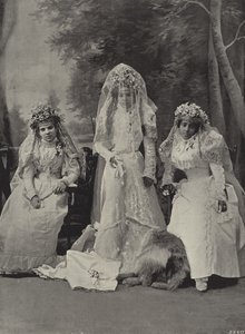 Malaiische Braut und Brautjungfern von English Photographer