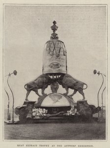 Fleischextrakt-Trophäe auf der Ausstellung in Antwerpen von English Photographer
