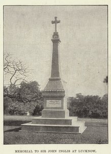 Denkmal für Sir John Inglis in Lucknow von English Photographer