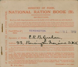 Ministerium für Ernährung Nationales Rationsbuch von English Photographer