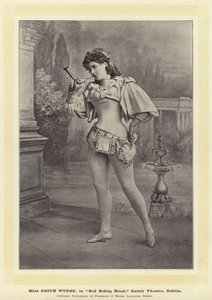 Miss Edith Wynne in Rotkäppchen, Gaiety Theatre, Dublin
