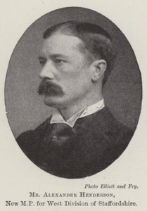 Herr Alexander Henderson, neuer Abgeordneter für die West-Division von Staffordshire von English Photographer
