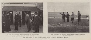Mr Balfour beim Fußballspiel Manchester City gegen Stoke