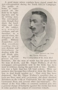 Mr. Edgar Wallace, Kriegsberichterstatter der Daily Mail von English Photographer
