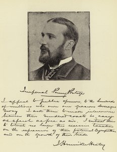 Herr J Henniker Heaton, MP, Penny-Postmaster-General des Reiches