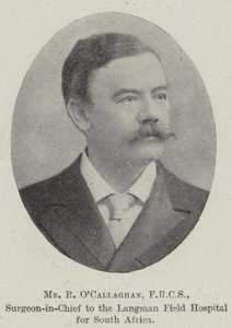 Herr R OCallaghan, FRCS, Chefarzt des Langman-Feldhospitals für Südafrika von English Photographer