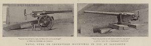 Marinegeschütze auf improvisierten Lafetten in Ladysmith von English Photographer
