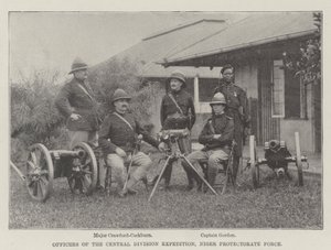Offiziere der Central Division Expedition, Niger Protectorate Force von English Photographer