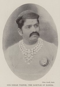 Unser indischer Besucher, der Gaikwar von Baroda von English Photographer