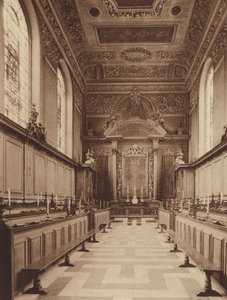 Oxford: Trinity College, Innenraum der Kapelle, Blick nach Osten von English Photographer