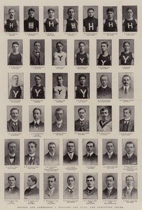 Oxford und Cambridge gegen Harvard und Yale, die konkurrierenden Teams von English Photographer