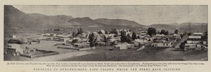 Panorama von Burghersdorp, Kapkolonie, das von den Buren besetzt wurde von English Photographer