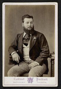 Porträt von Mr. Godfrey Freeman, Indigo-Pflanzer, Lohurria, Bihar, fotografiert in Kalkutta von English Photographer