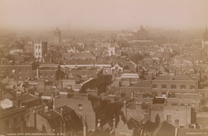 Postkarte mit Blick über die Dächer von London von English Photographer