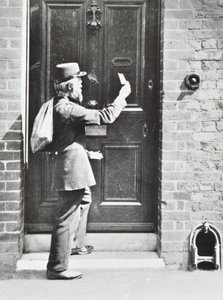 Postbote in King William Walk, Greenwich, 1885