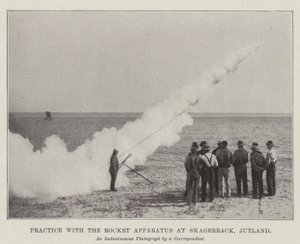 Übung mit dem Raketenapparat in Skagerrack, Jütland von English Photographer