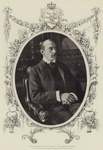 Prinz Adolphus von Teck, verheiratet mit Lady Margaret Grosvenor von English Photographer