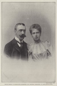 Prinz Ernst von Hohenlohe-Langenburg und Prinzessin Alexandra von Sachsen-Coburg-Gotha von English Photographer