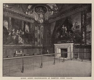 Queen Annes Zeichenzimmer im Hampton Court Palace von English Photographer