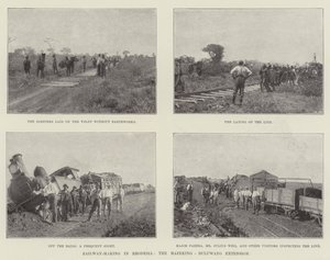 Eisenbahnbau in Rhodesien, die Mafeking-Buluwayo-Erweiterung von English Photographer