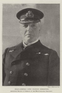 Konteradmiral Lord Charles Beresford, zum zweiten Kommandanten des Mittelmeergeschwaders ernannt von English Photographer
