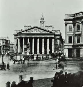 Royal Exchange, Threadneedle Street, City of London, 1880 von English Photographer