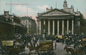Royal Exchange und Bank, London von English Photographer