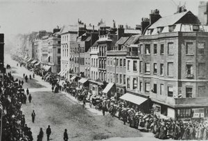 Saint Jamess Street, Westminster LB: Blick nach Norden von Pall Mall, 1889