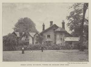 Sheen Lodge, Richmond, wo Sir Richard Owen starb von English Photographer