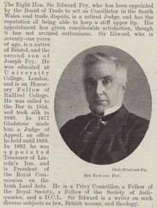 Sir Edward Fry von English Photographer