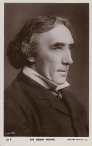 Sir Henry Irving, englischer Bühnenschauspieler von English Photographer