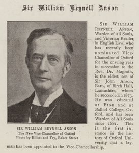Sir William Reynell Anson von English Photographer