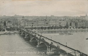 Somerset House und Waterloo Bridge, London von English Photographer