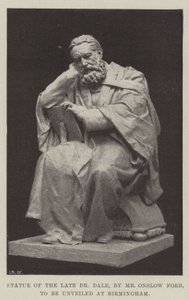Statue des verstorbenen Dr. Dale, von Mr. Onslow Ford, in Birmingham enthüllt von English Photographer